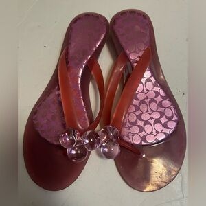 Coach Women's Natalee jelly pink shoes size 8.5